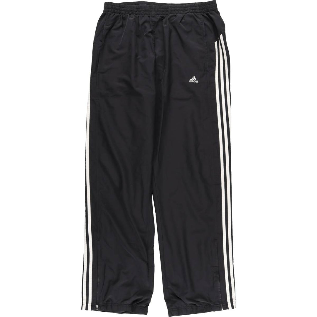 Adidas CLIMA365 Warm-up Pants, Nylon Pants, Windbreaker Pants, Men's Size L (approx.) polyester black type Vintage Second Hand