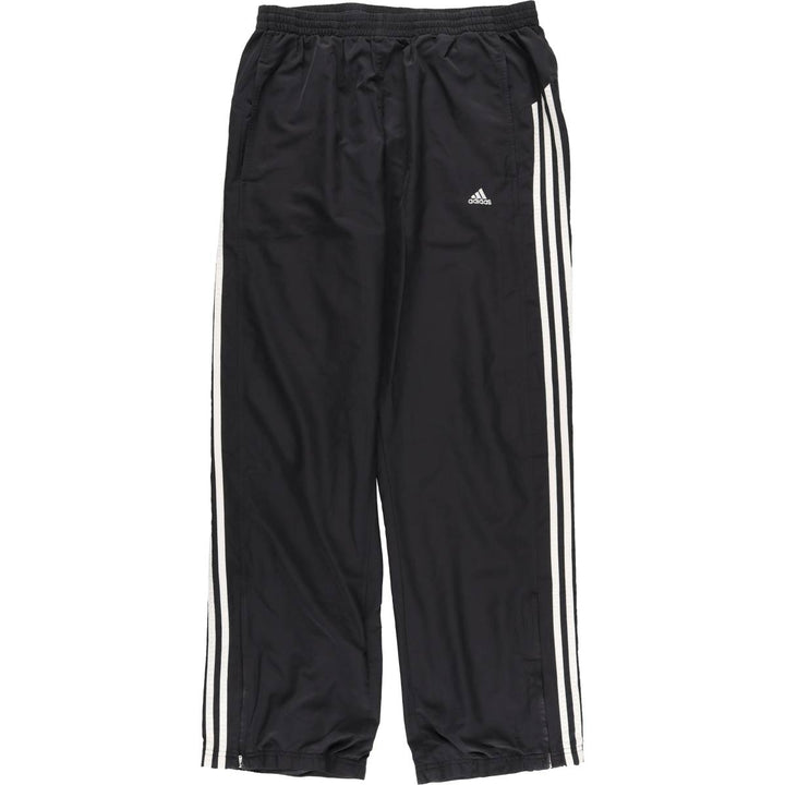 Adidas CLIMA365 Warm-up Pants, Nylon Pants, Windbreaker Pants, Men's Size L (approx.) polyester black type Vintage Second Hand