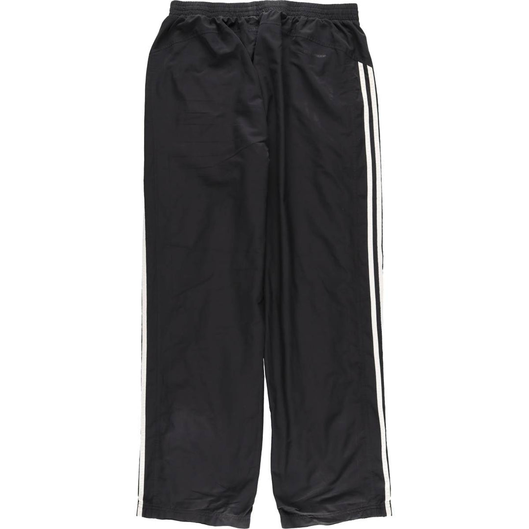 Adidas CLIMA365 Warm-up Pants, Nylon Pants, Windbreaker Pants, Men's Size L (approx.) polyester black type Vintage Second Hand