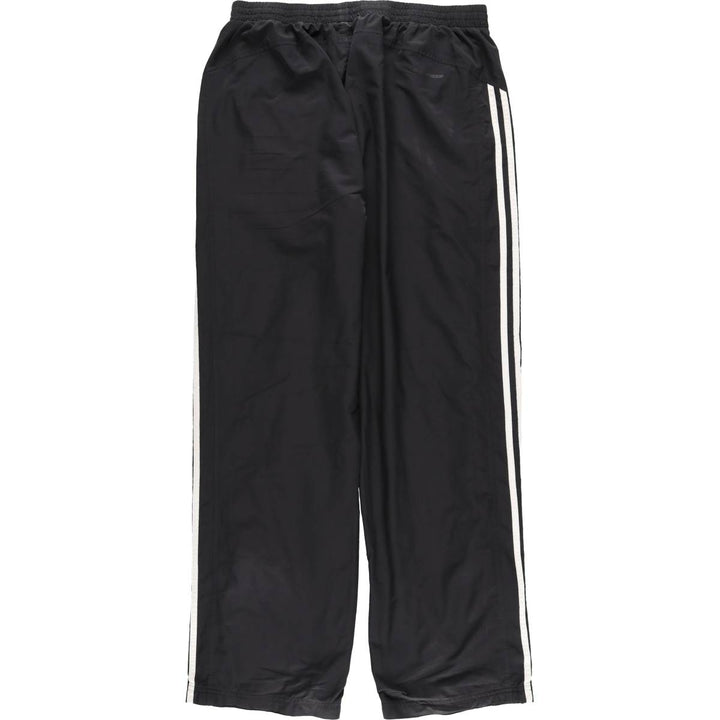 Adidas CLIMA365 Warm-up Pants, Nylon Pants, Windbreaker Pants, Men's Size L (approx.) polyester black type Vintage Second Hand