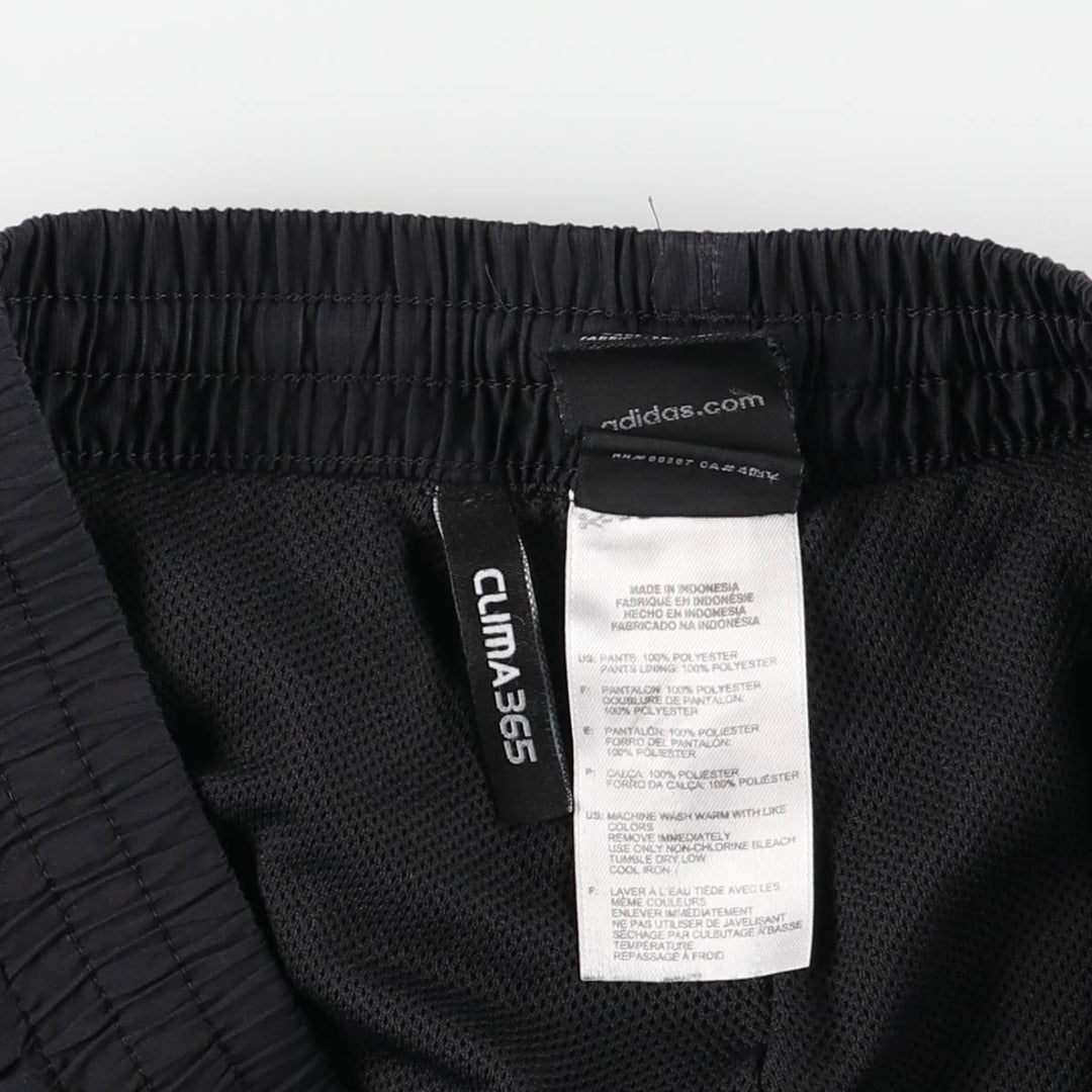 Adidas CLIMA365 Warm-up Pants, Nylon Pants, Windbreaker Pants, Men's Size L (approx.) polyester black type Vintage Second Hand