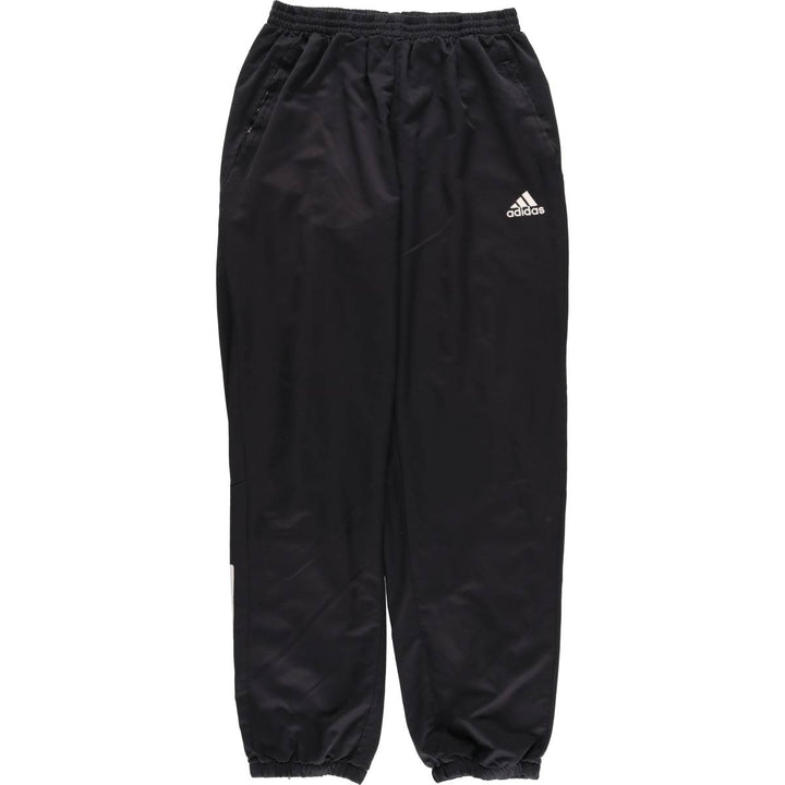 Adidas warm-up pants, nylon pants, crinkle pants, men's size L polyester black type Vintage Second Hand