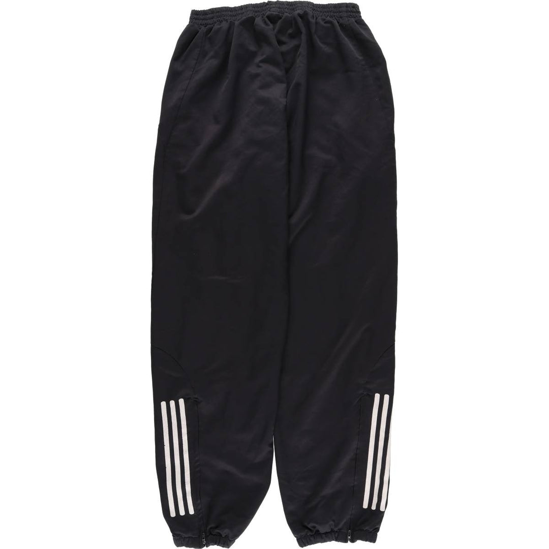 Adidas warm-up pants, nylon pants, crinkle pants, men's size L polyester black type Vintage Second Hand