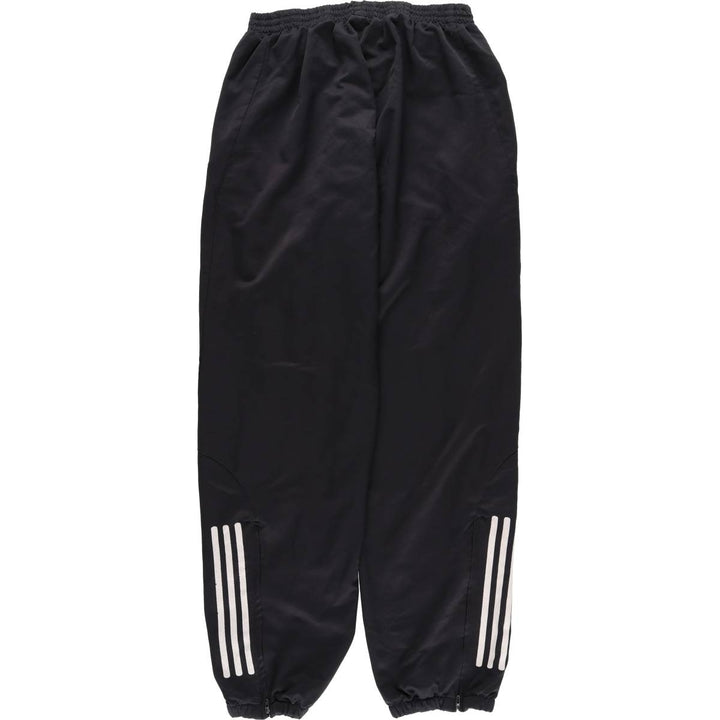 Adidas warm-up pants, nylon pants, crinkle pants, men's size L polyester black type Vintage Second Hand
