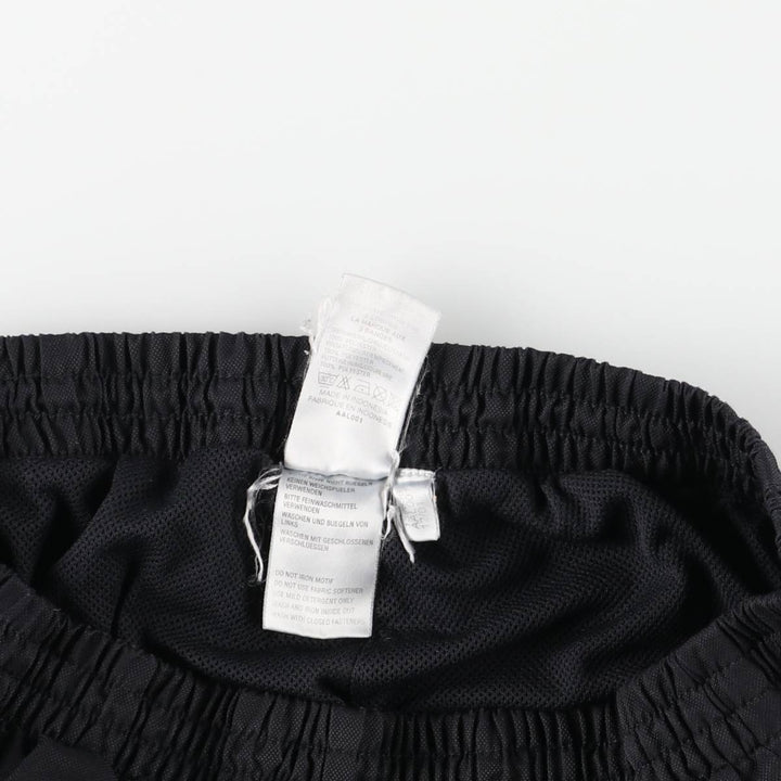 Adidas warm-up pants, nylon pants, crinkle pants, men's size L polyester black type Vintage Second Hand