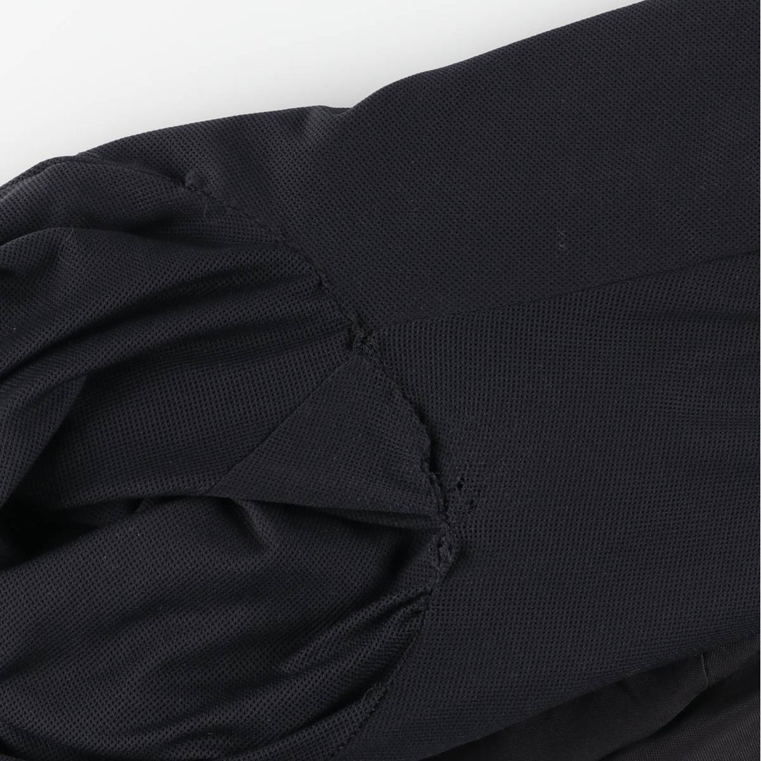 Adidas warm-up pants, nylon pants, crinkle pants, men's size L polyester black type Vintage Second Hand