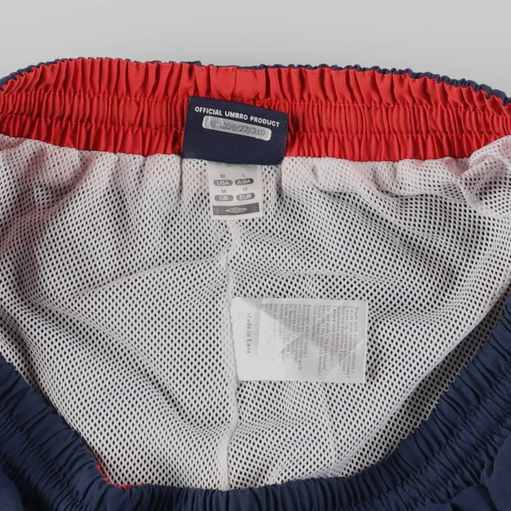 UMBRO Warm-Up Pants, Nylon, Shaka Shaka Pants, Men's Size Medium polyester navy blue type Vintage Second Hand