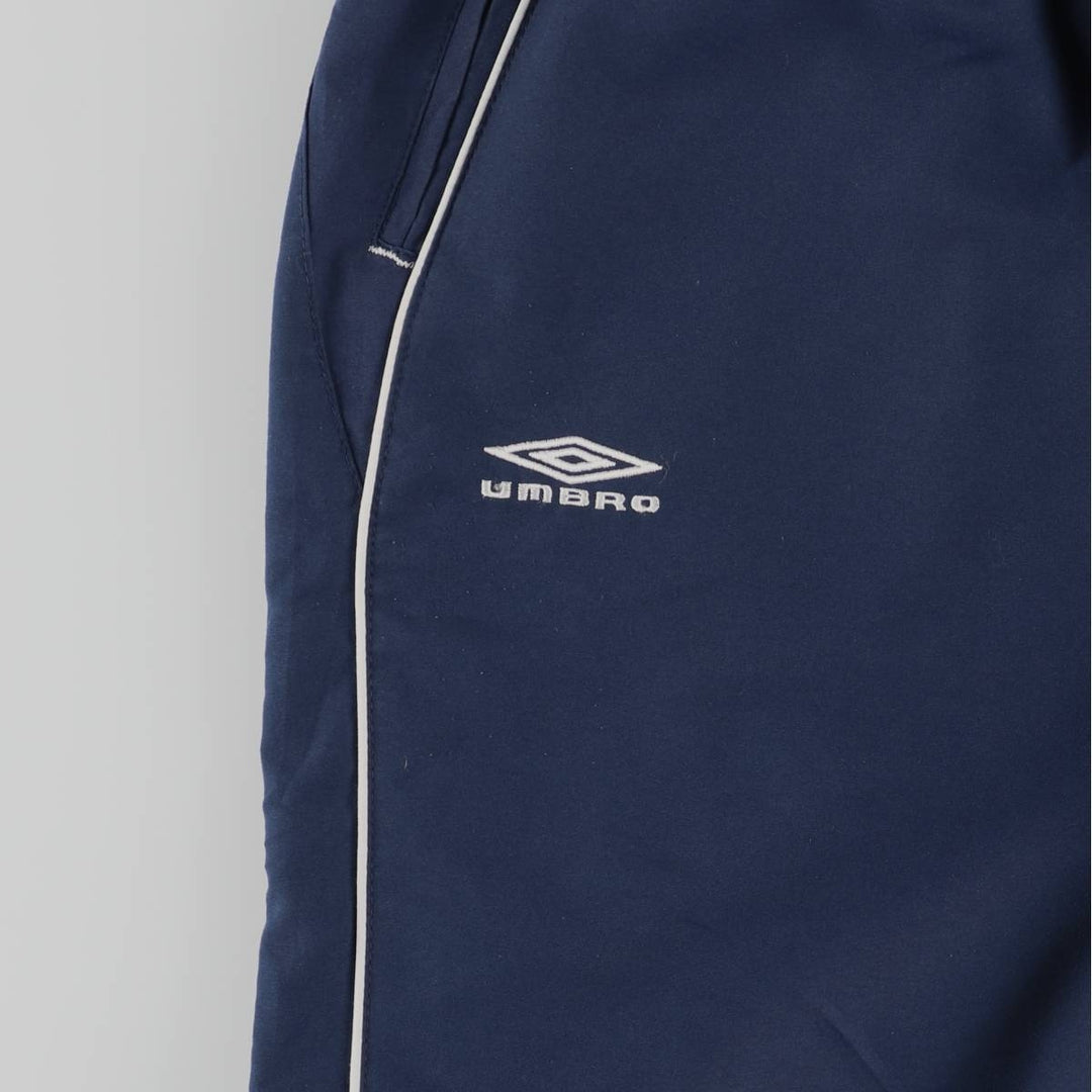UMBRO Warm-Up Pants, Nylon, Shaka Shaka Pants, Men's Size Medium polyester navy blue type Vintage Second Hand