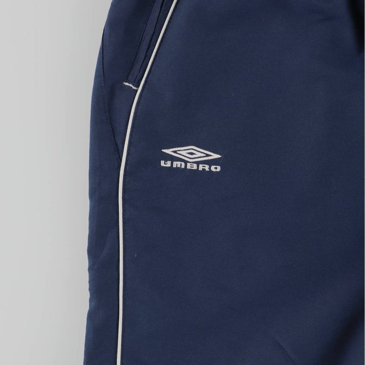 UMBRO Warm-Up Pants, Nylon, Shaka Shaka Pants, Men's Size Medium polyester navy blue type Vintage Second Hand