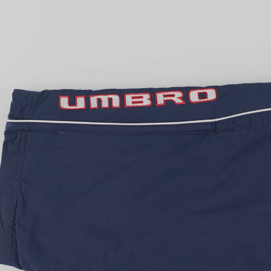 UMBRO Warm-Up Pants, Nylon, Shaka Shaka Pants, Men's Size Medium polyester navy blue type Vintage Second Hand