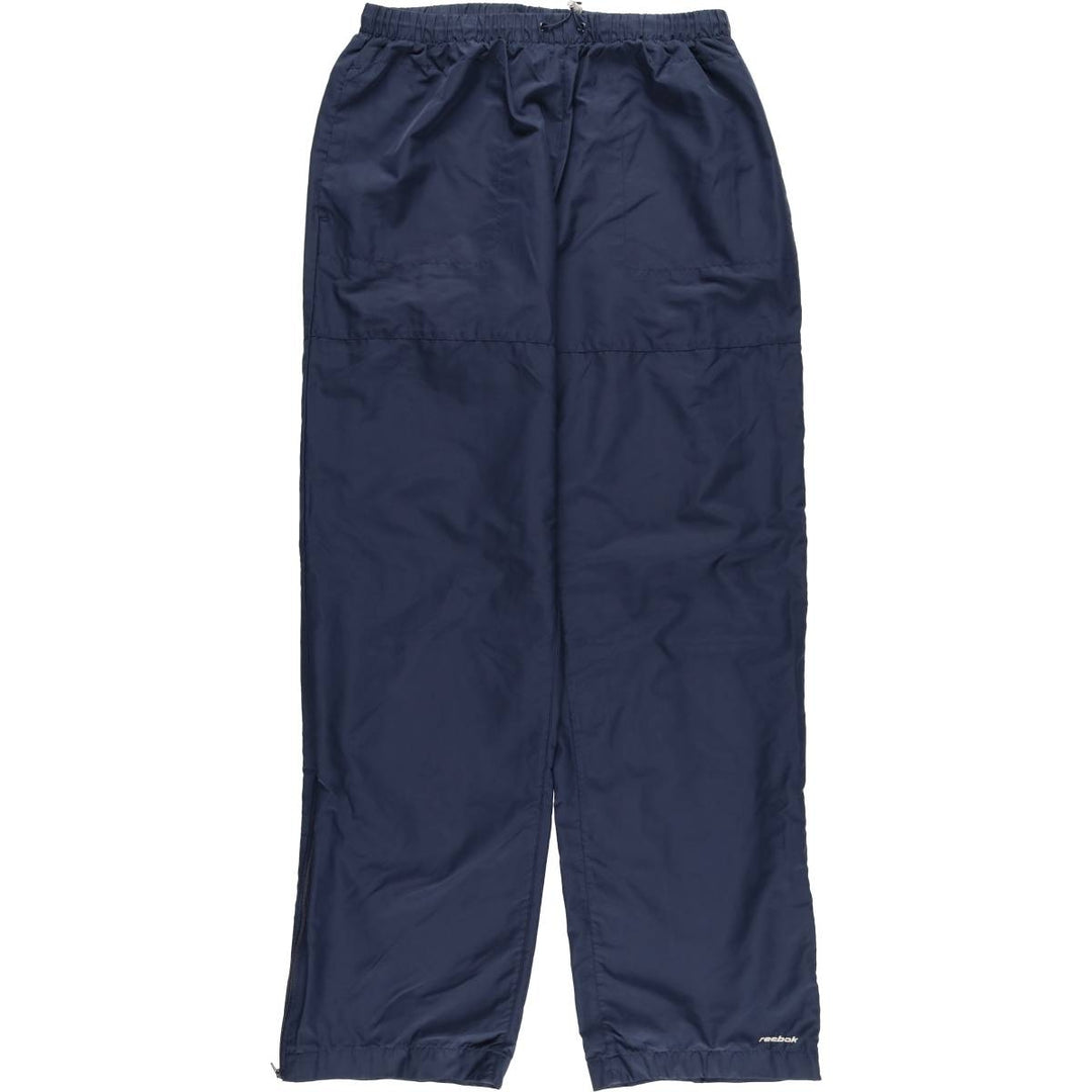 2000'S Reebok Warm-up Pants Nylon Pants Windbreaker Pants Men's Size L (approx.) polyester navy blue type Vintage Second Hand
