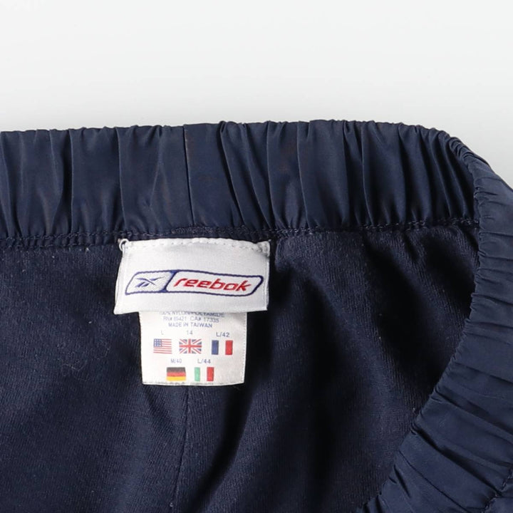 2000'S Reebok Warm-up Pants Nylon Pants Windbreaker Pants Men's Size L (approx.) polyester navy blue type Vintage Second Hand
