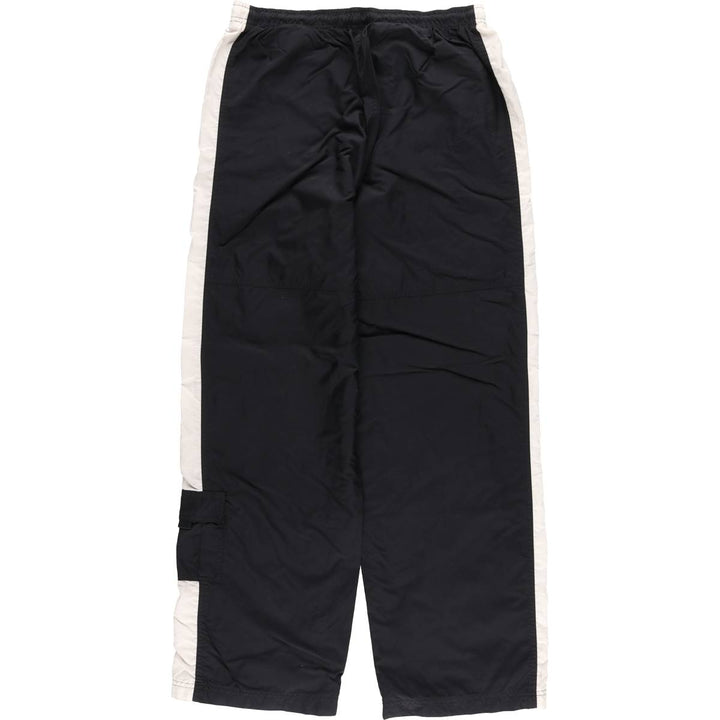 Nike warm-up pants, nylon pants, crinkle pants, men's size M polyester black type Vintage Second Hand