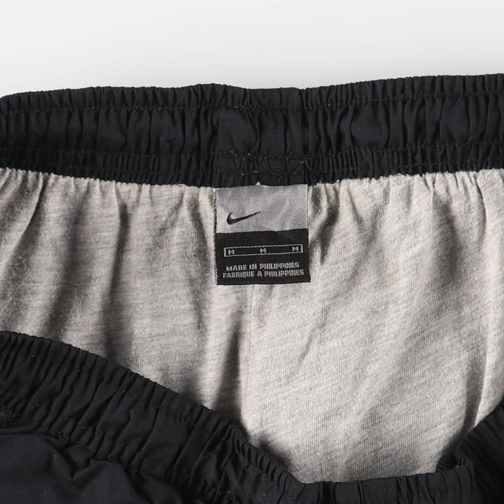 Nike warm-up pants, nylon pants, crinkle pants, men's size M polyester black type Vintage Second Hand