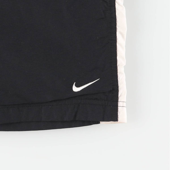 Nike warm-up pants, nylon pants, crinkle pants, men's size M polyester black type Vintage Second Hand