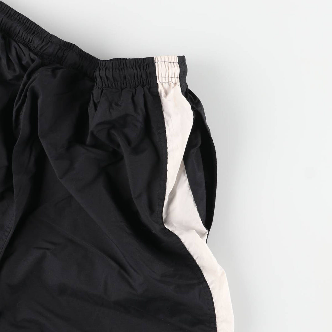Nike warm-up pants, nylon pants, crinkle pants, men's size M polyester black type Vintage Second Hand