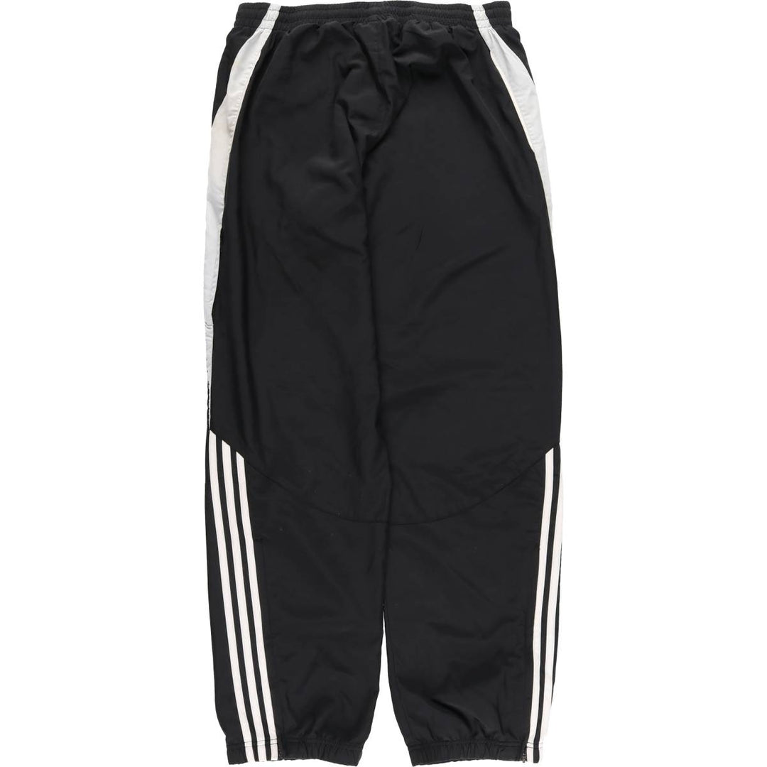 Adidas warm-up pants, nylon pants, crinkle pants, men's size L polyester black type Vintage Second Hand