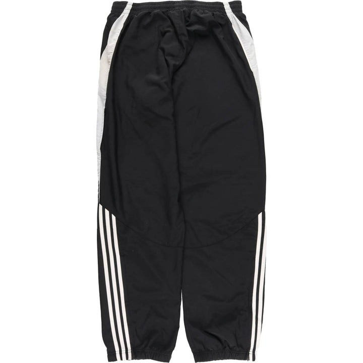 Adidas warm-up pants, nylon pants, crinkle pants, men's size L polyester black type Vintage Second Hand
