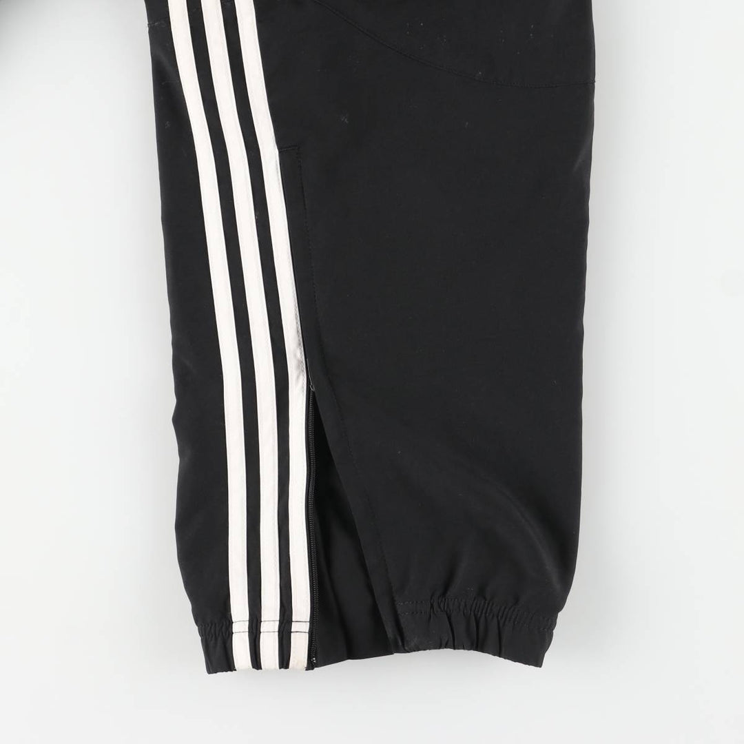 Adidas warm-up pants, nylon pants, crinkle pants, men's size L polyester black type Vintage Second Hand