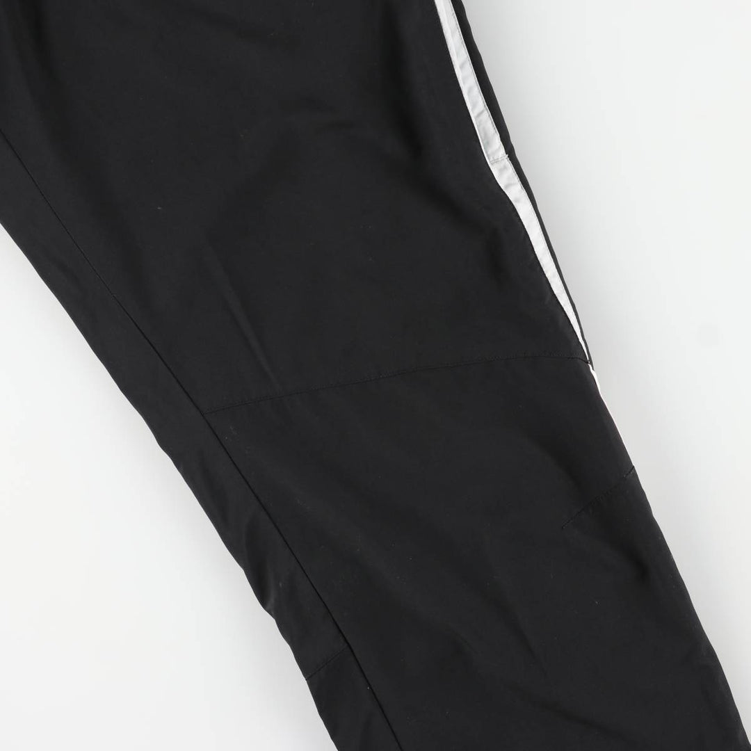 Adidas warm-up pants, nylon pants, crinkle pants, men's size L polyester black type Vintage Second Hand