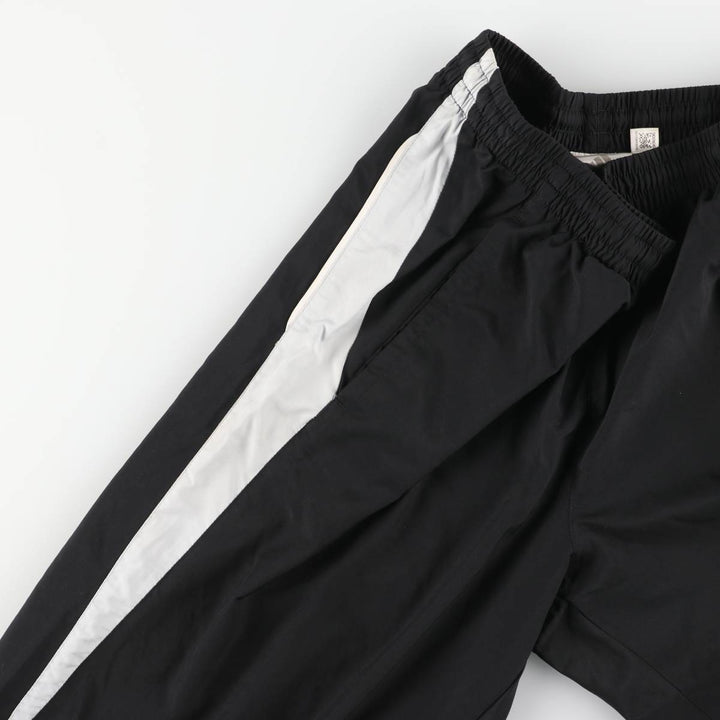 Adidas warm-up pants, nylon pants, crinkle pants, men's size L polyester black type Vintage Second Hand