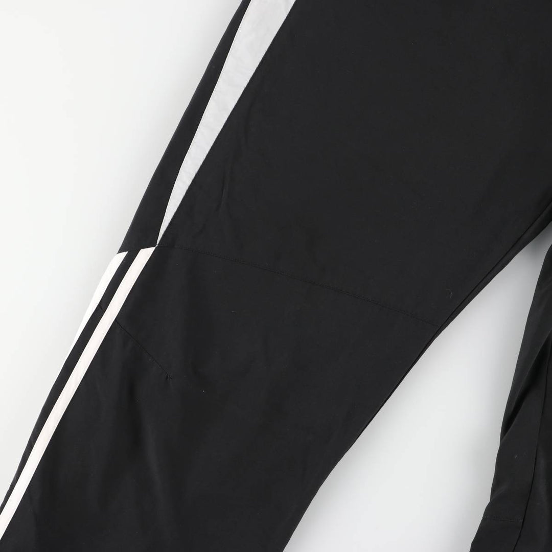 Adidas warm-up pants, nylon pants, crinkle pants, men's size L polyester black type Vintage Second Hand