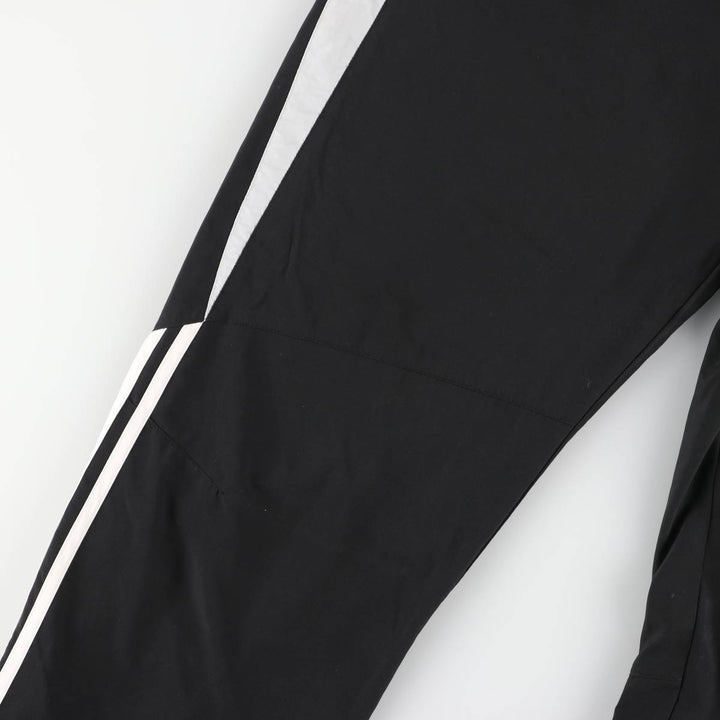 Adidas warm-up pants, nylon pants, crinkle pants, men's size L polyester black type Vintage Second Hand