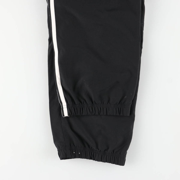 Adidas warm-up pants, nylon pants, crinkle pants, men's size L polyester black type Vintage Second Hand