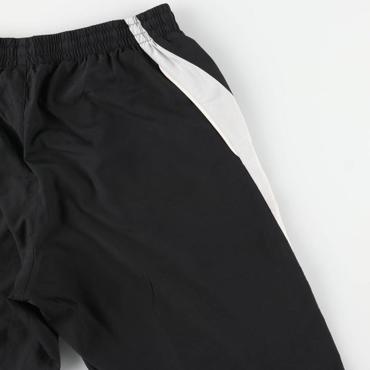 Adidas warm-up pants, nylon pants, crinkle pants, men's size L polyester black type Vintage Second Hand