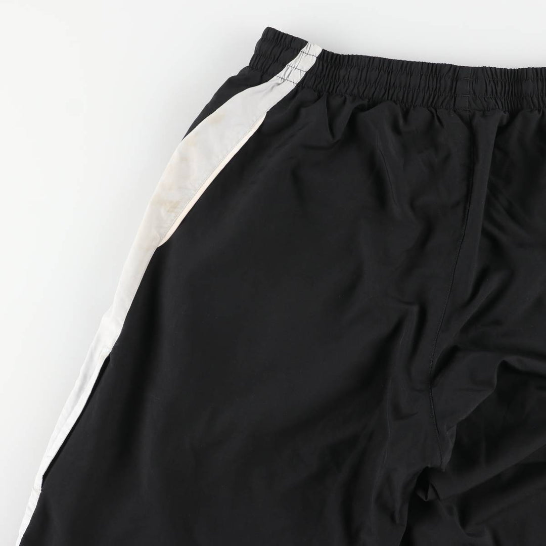 Adidas warm-up pants, nylon pants, crinkle pants, men's size L polyester black type Vintage Second Hand