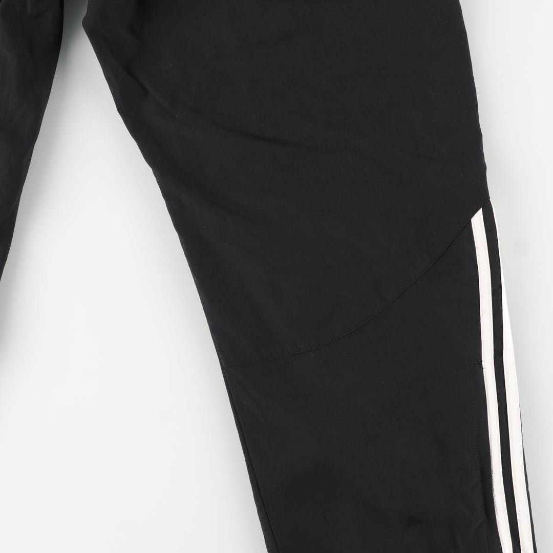 Adidas warm-up pants, nylon pants, crinkle pants, men's size L polyester black type Vintage Second Hand