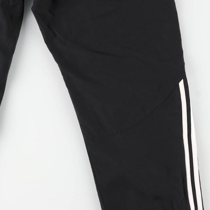 Adidas warm-up pants, nylon pants, crinkle pants, men's size L polyester black type Vintage Second Hand