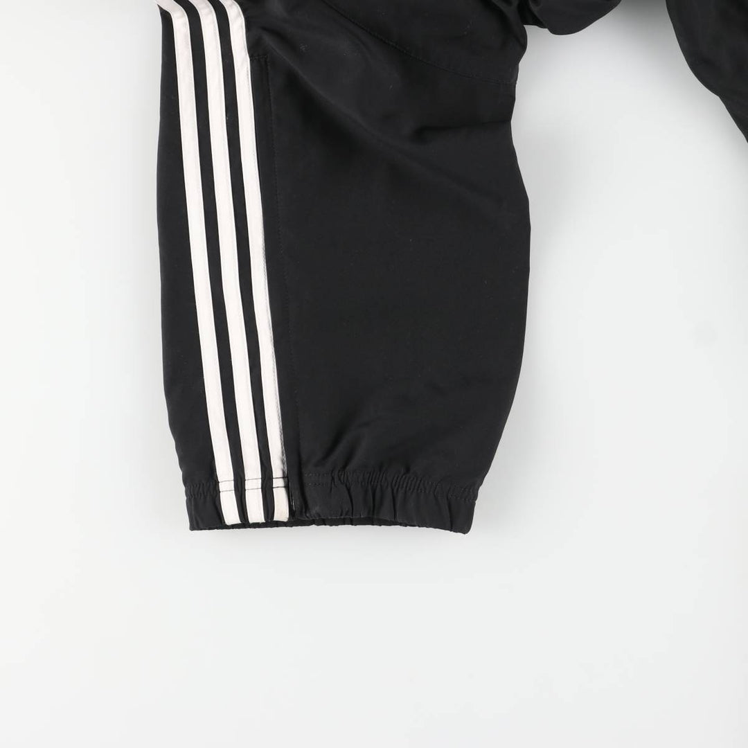 Adidas warm-up pants, nylon pants, crinkle pants, men's size L polyester black type Vintage Second Hand
