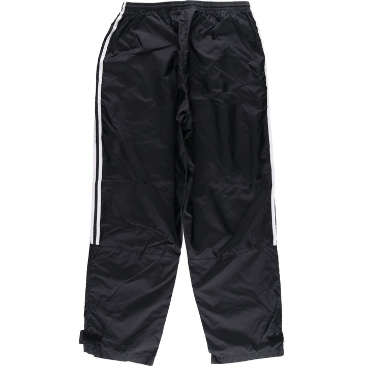 90s~00'S Adidas nylon pants, rustling pants, men's XL size, vintage Nylon black type Vintage Second Hand