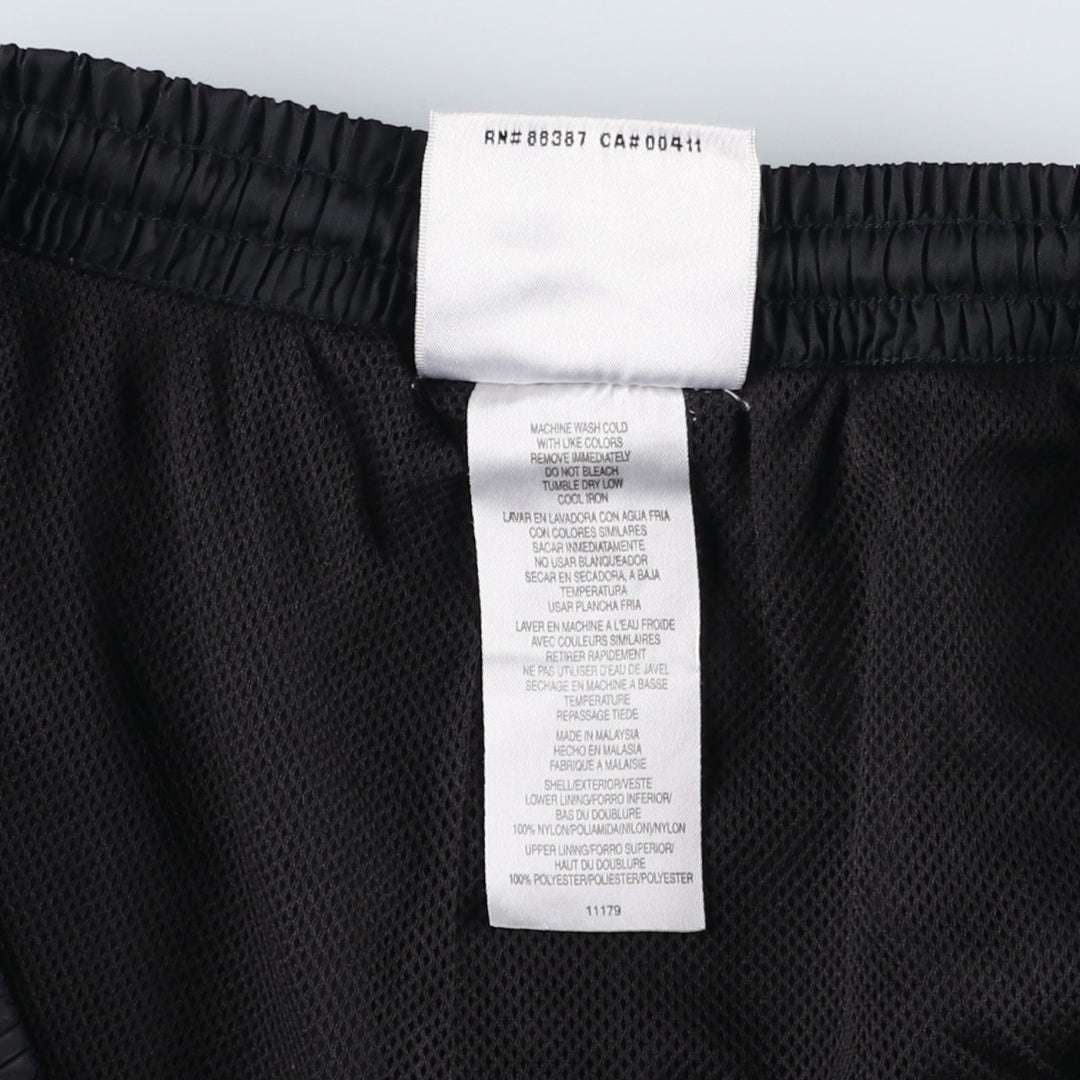 90s~00'S Adidas nylon pants, rustling pants, men's XL size, vintage Nylon black type Vintage Second Hand