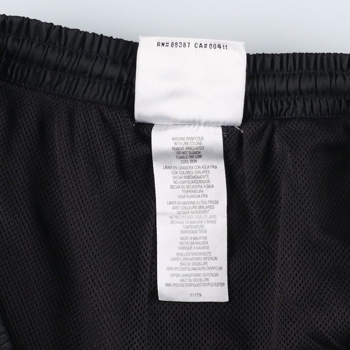 90s~00'S Adidas nylon pants, rustling pants, men's XL size, vintage Nylon black type Vintage Second Hand