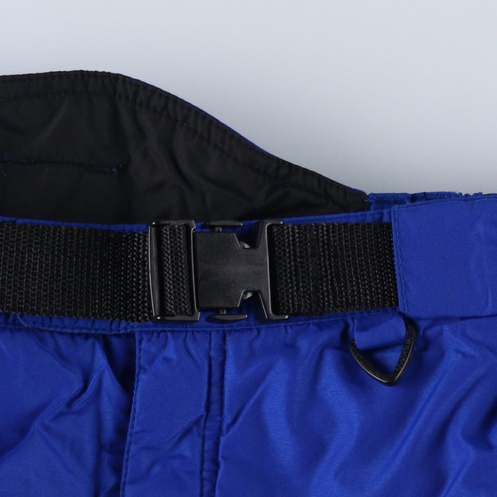 90'S Columbia white tag nylon pants, padded, men's size M equivalent, vintage. Nylon blue type Vintage Second Hand