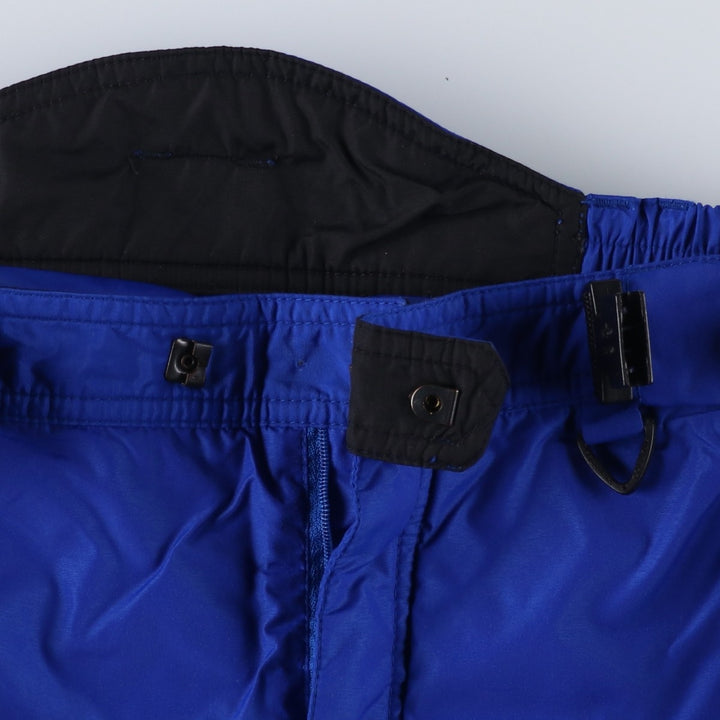 90'S Columbia white tag nylon pants, padded, men's size M equivalent, vintage. Nylon blue type Vintage Second Hand