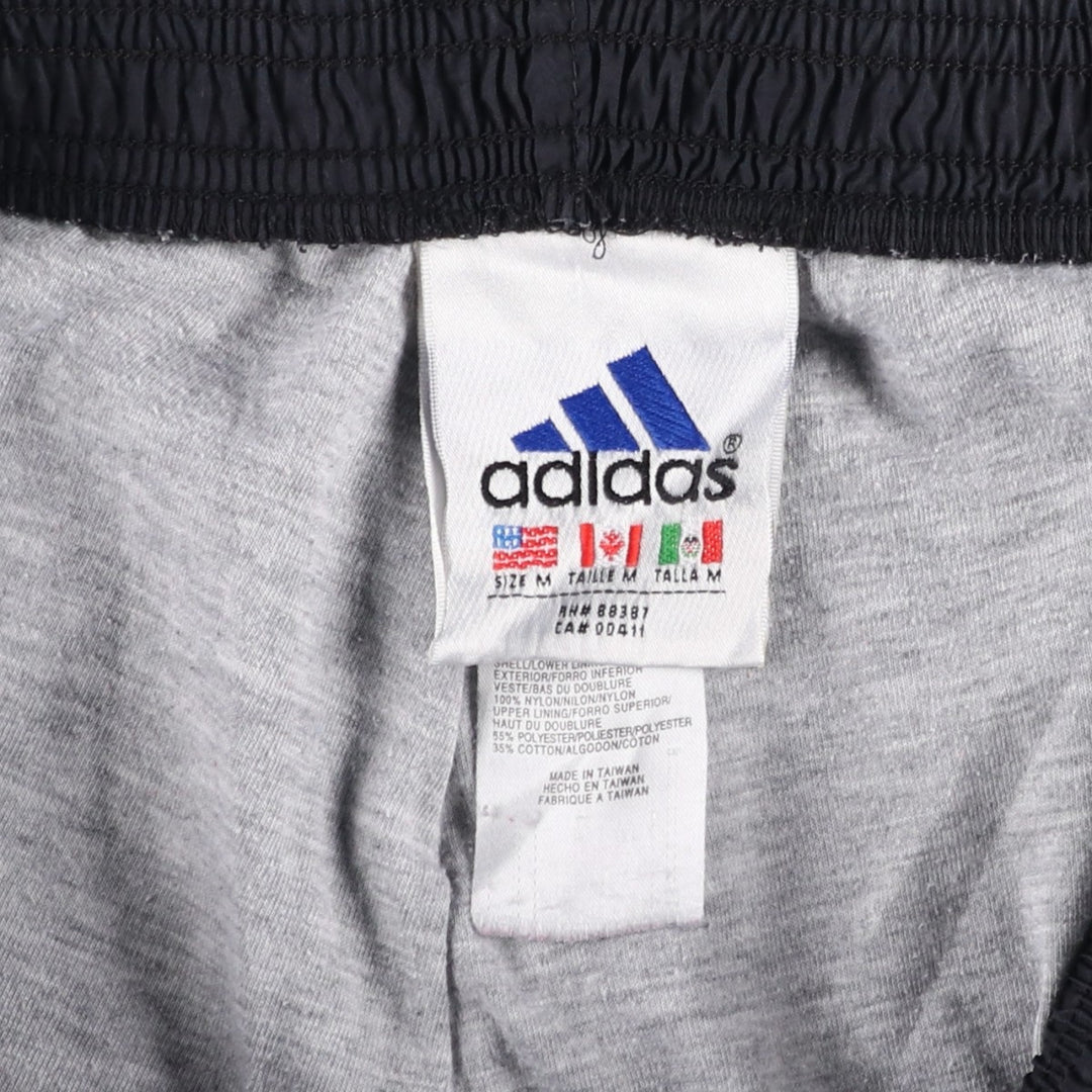 Vintage 90s-00'S Adidas nylon pants, crinkle pants, men's size M Nylon black type Vintage Second Hand