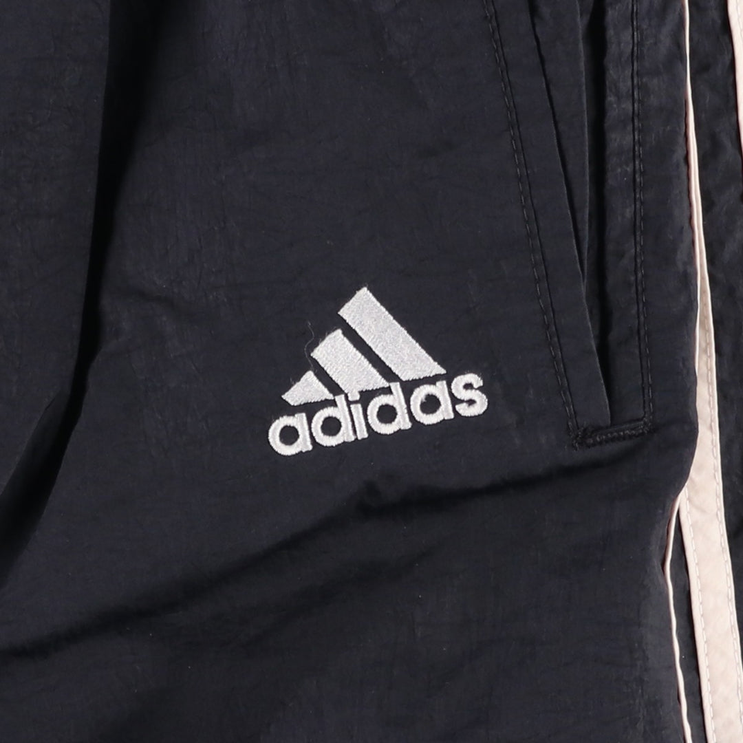 Vintage 90s-00'S Adidas nylon pants, crinkle pants, men's size M Nylon black type Vintage Second Hand