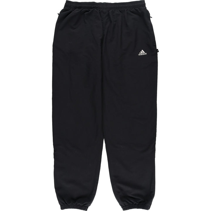 90s-00'S Adidas Warm-up Pants, Nylon Pants, Windbreaker Pants, Men's XL equivalent, Vintage polyester black type Vintage Second Hand
