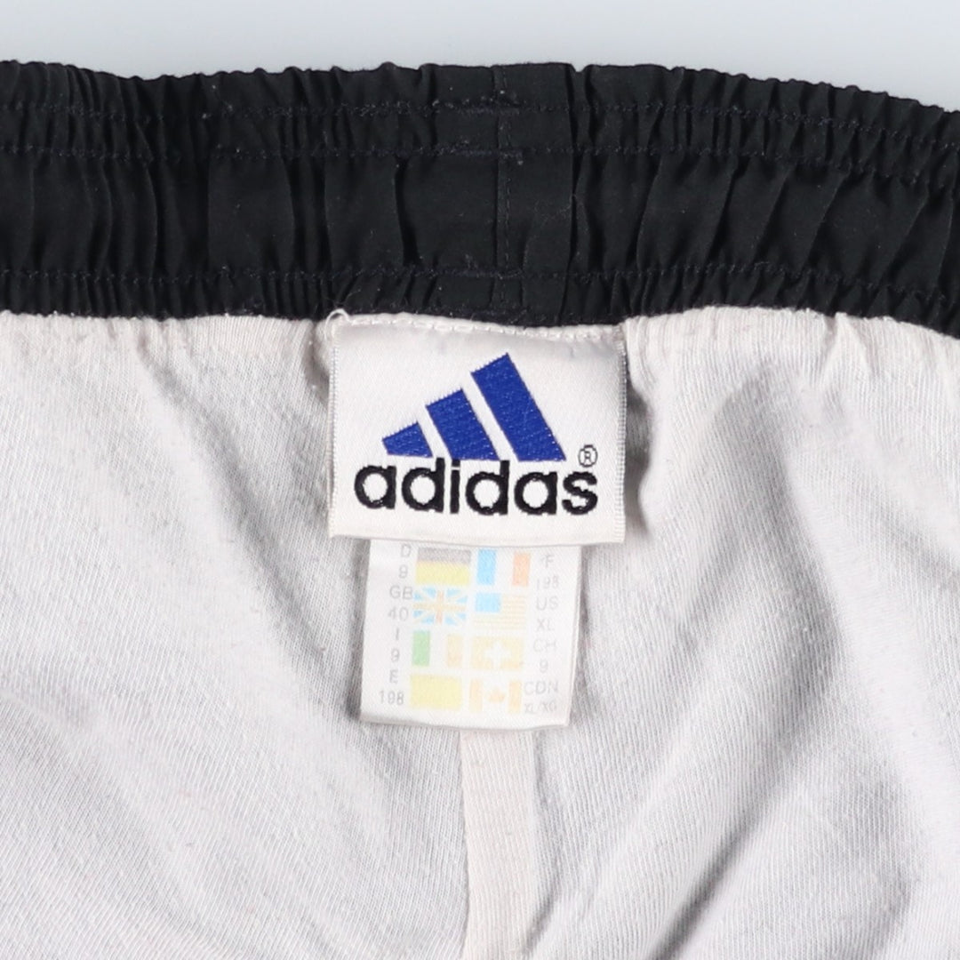 90s-00'S Adidas Warm-up Pants, Nylon Pants, Windbreaker Pants, Men's XL equivalent, Vintage polyester black type Vintage Second Hand