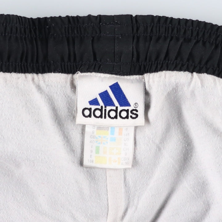 90s-00'S Adidas Warm-up Pants, Nylon Pants, Windbreaker Pants, Men's XL equivalent, Vintage polyester black type Vintage Second Hand