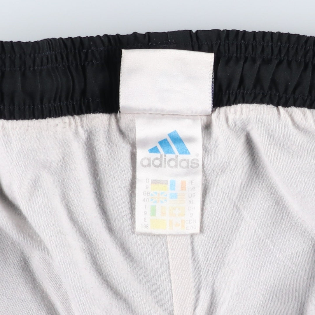 90s-00'S Adidas Warm-up Pants, Nylon Pants, Windbreaker Pants, Men's XL equivalent, Vintage polyester black type Vintage Second Hand