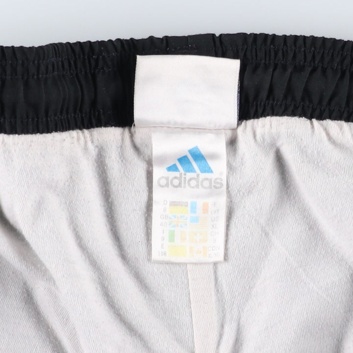 90s-00'S Adidas Warm-up Pants, Nylon Pants, Windbreaker Pants, Men's XL equivalent, Vintage polyester black type Vintage Second Hand