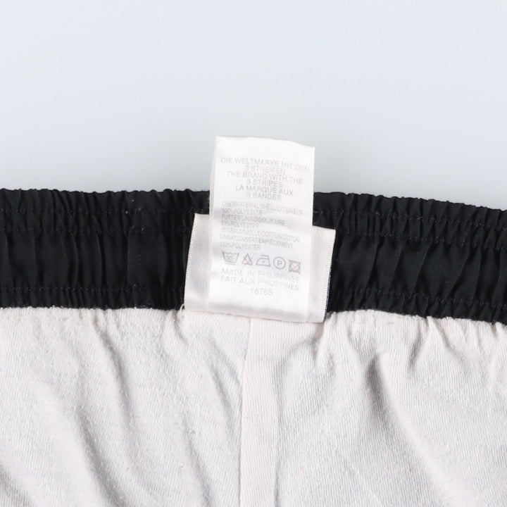 90s-00'S Adidas Warm-up Pants, Nylon Pants, Windbreaker Pants, Men's XL equivalent, Vintage polyester black type Vintage Second Hand