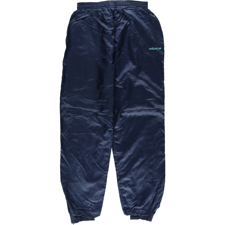Adidas nylon pants, windbreaker style, made in Spain, men's size L equivalent, vintage. others navy blue type Vintage Second Hand