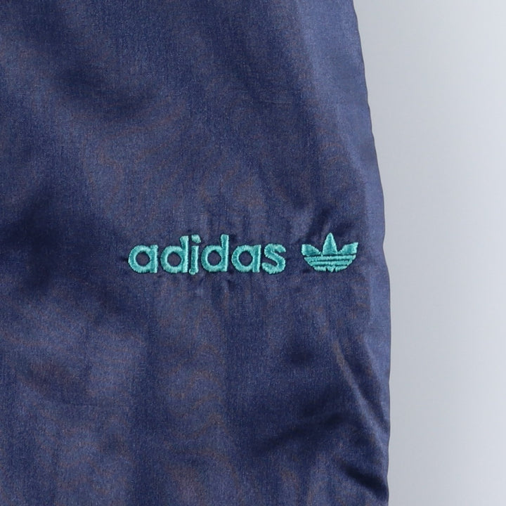 Adidas nylon pants, windbreaker style, made in Spain, men's size L equivalent, vintage. others navy blue type Vintage Second Hand