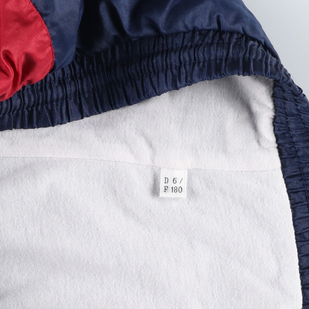Adidas nylon pants, windbreaker style, men's size W38 (approx.) unclear navy blue type Vintage Second Hand