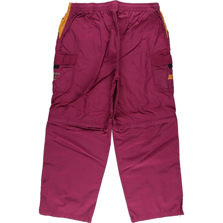 Starter Nylon Pants, Windbreaker Pants, Men's XL Equivalent, Vintage Nylon Red type red-purple Vintage Second Hand